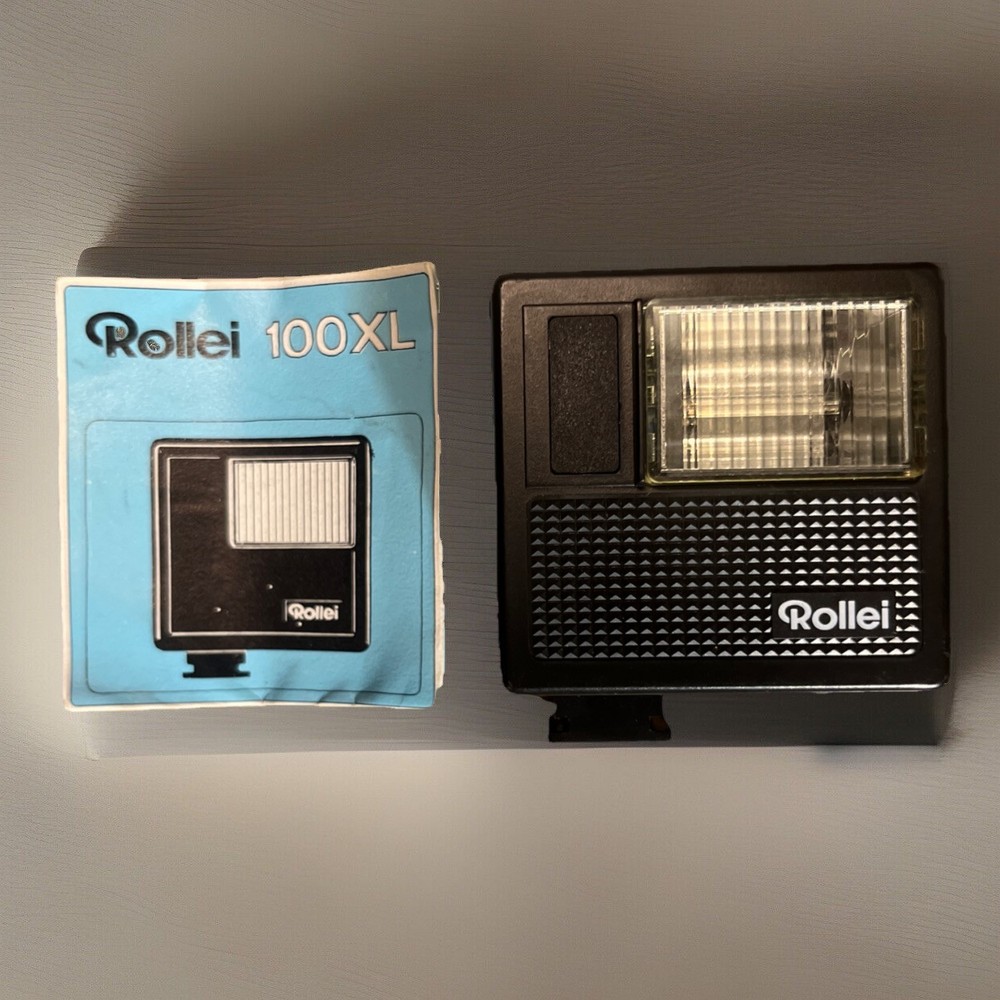 Rollei 100XL Miniature Electronic Flash with Paperwork US Seller