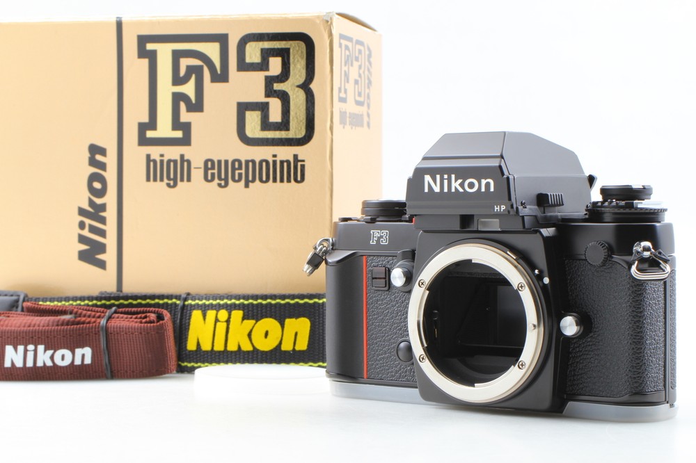Unused IN BOX Nikon F3 HP 35mm SLR Film Camera Black Body + Strap From JAPAN