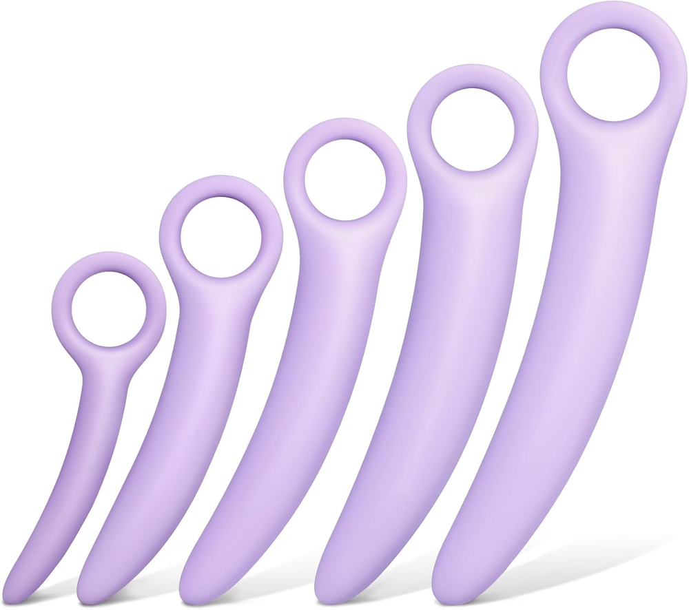 5-Size Silicone Pelvic Floor Muscle Trainer Dilator Set