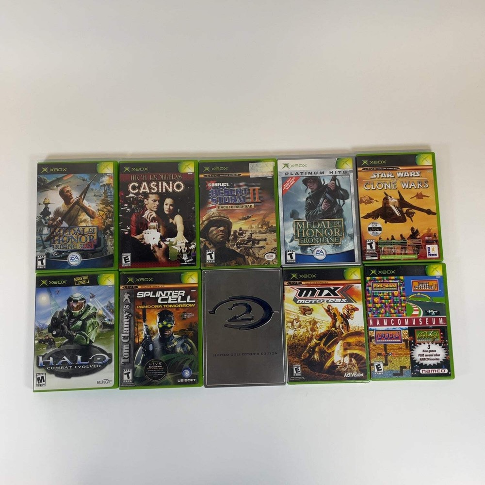 Lot of 10 Microsoft Original Xbox Games