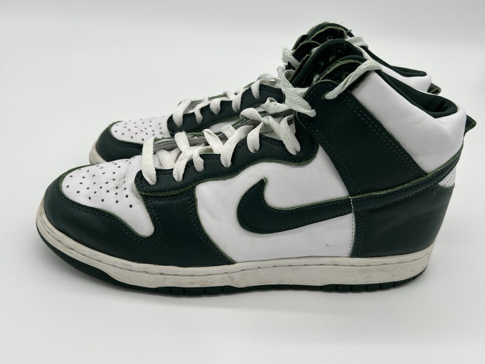 Nike Dunk Men’s Size 9 High Top SP Spartan Green White Michigan State CZ8149-100