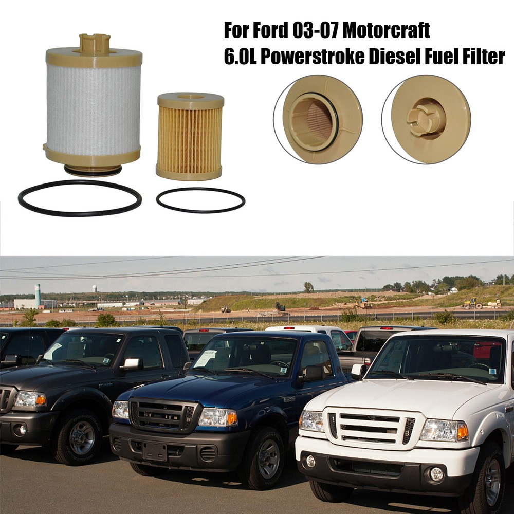 Powerstroke Diesel Fuel Filter for Ford 03-07 Motorcraft 6.0L-Improved Performan