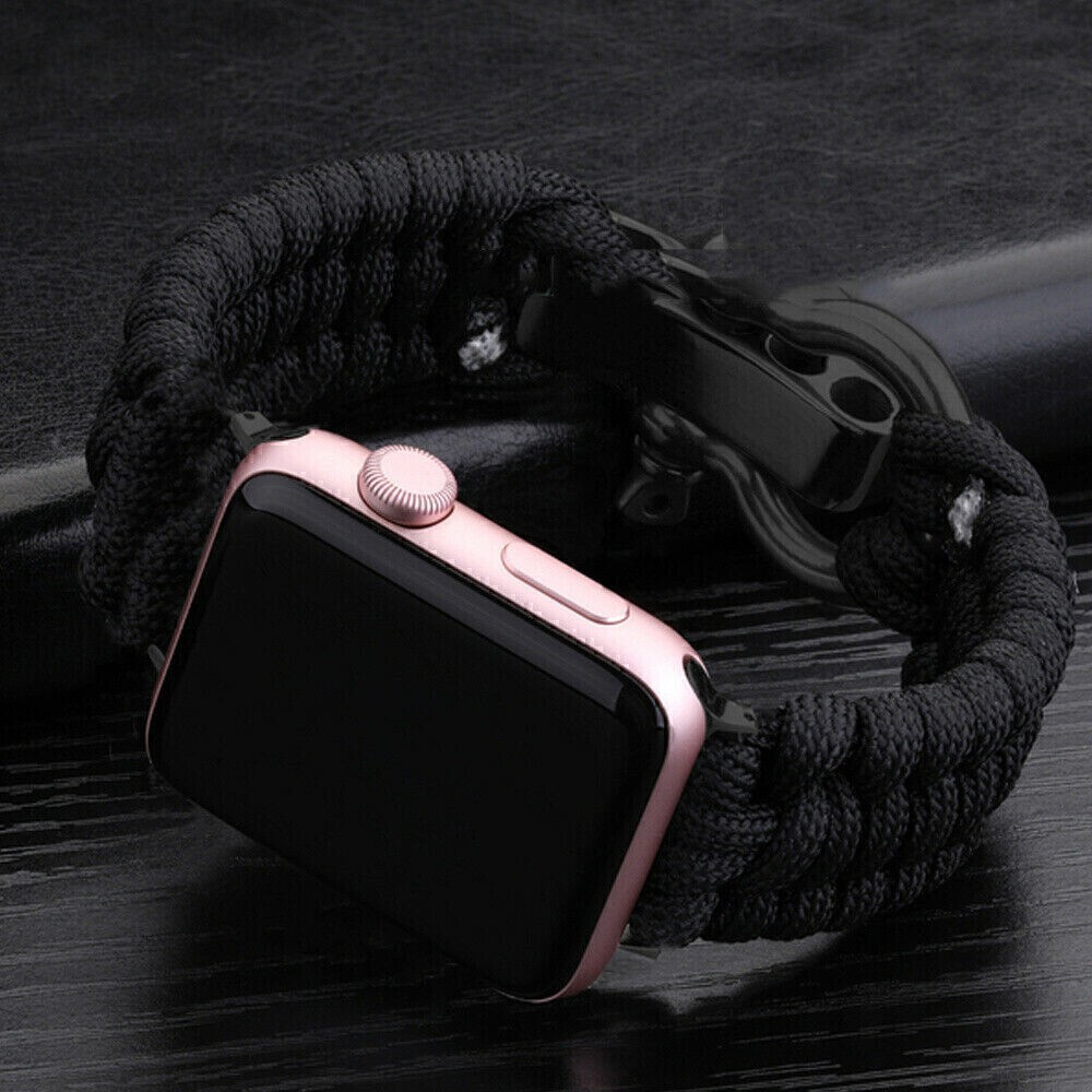 Nylon Rope Braided Band 42/44/45/49mm Strap For Apple Watch 9/8/7/6/SE/5 Ultra 2