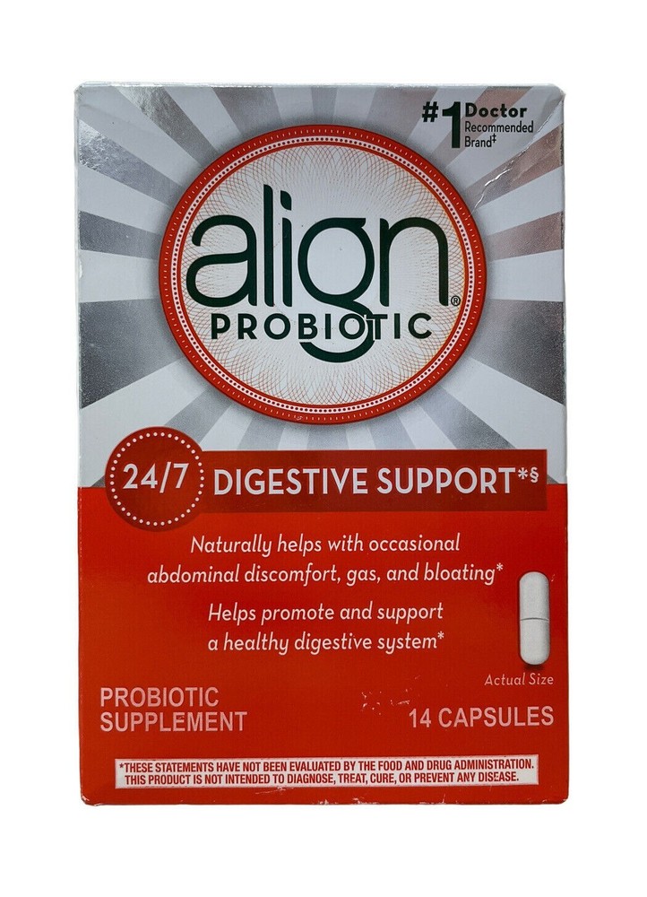 Align Probiotic Supplement for Daily Digestive Health, 14 capsules Exp. 10/2025