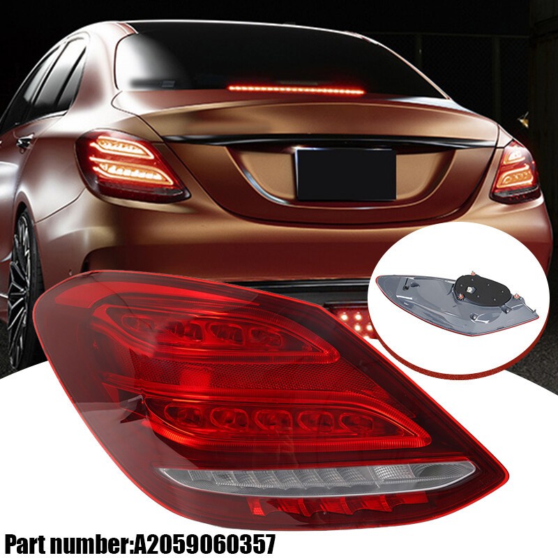 Left Driver Tail Light For 2015~18 Mercedes Benz C-Class W205 C300 LED Taillight
