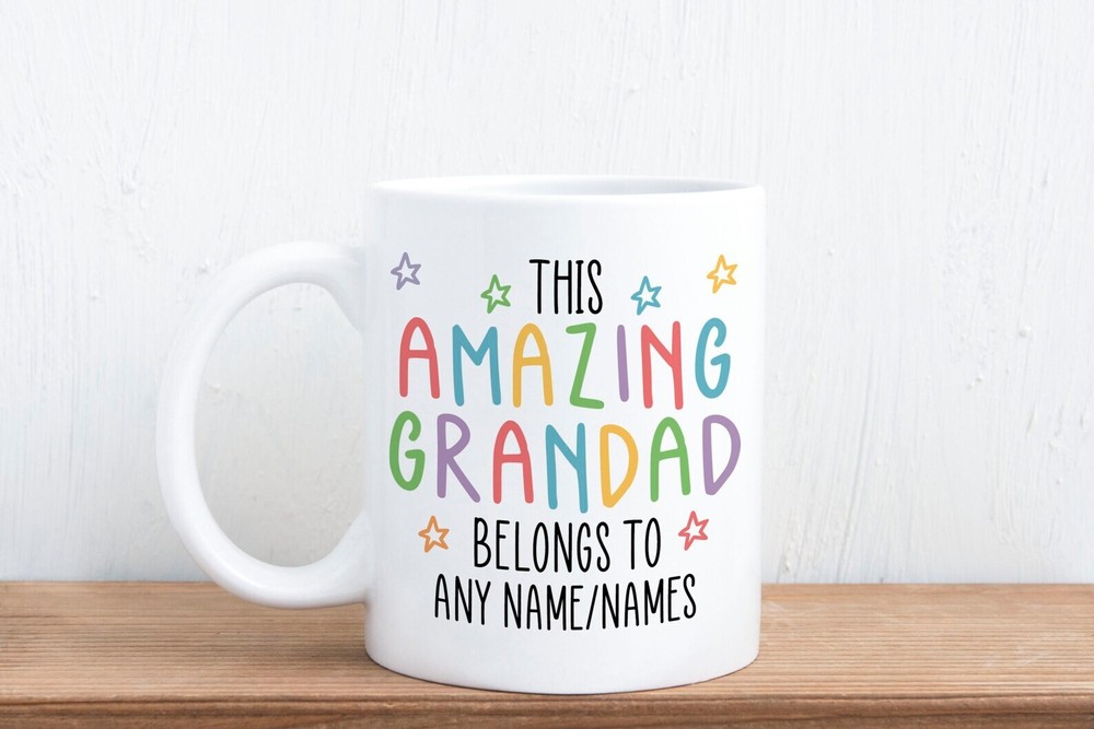 Personalised Grandad Belongs To Gift Mug From Grandkids