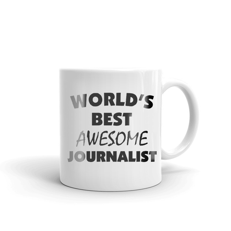 World's Best Awesome Journalist Coffee Tea Ceramic Mug Office Work Cup Gift