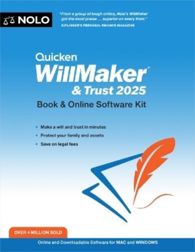 Editors Of Nolo Quicken Willmaker & Trust 2025 (Paperback)
