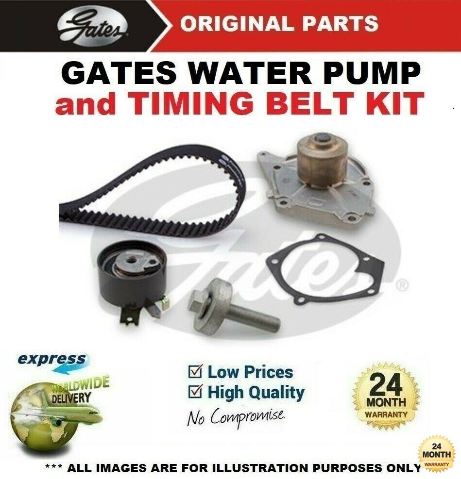 GATES WATER PUMP & TIMING BELT KIT for NISSAN ALMERA II 1.5dCi 2003->