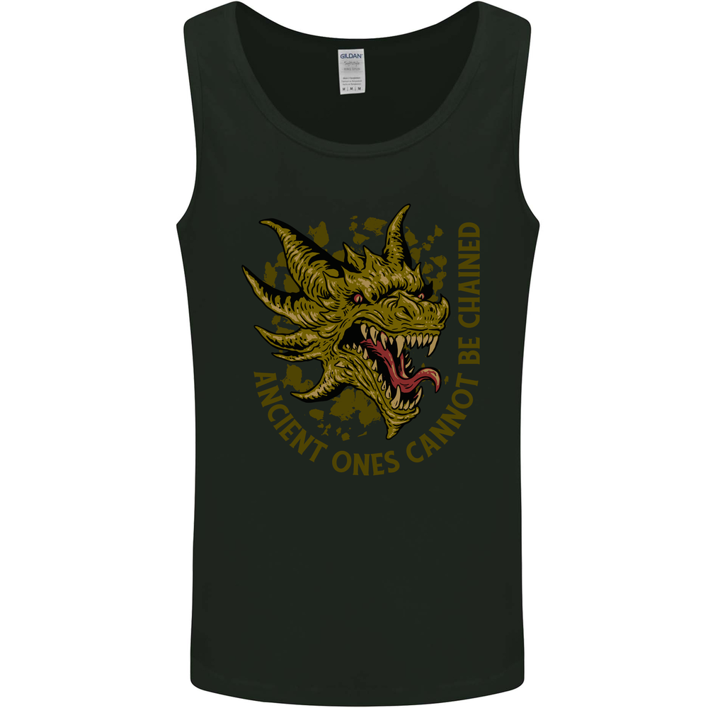 Ancient Ones Fantasy Dragon Mens Vest Tank Top