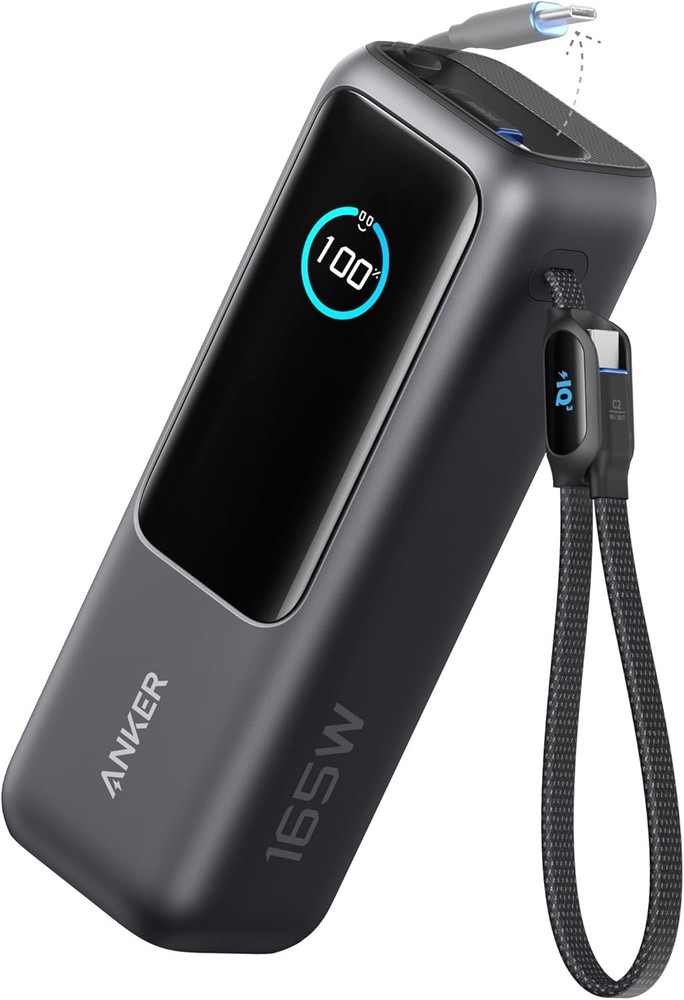 Anker 25000mAh 100W Triple-Port Laptop Power Bank in Black