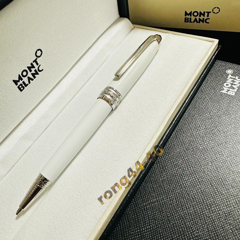 New Montblanc/Meisterstuck-164P White Classique/silver Trim Ballpoint Pen