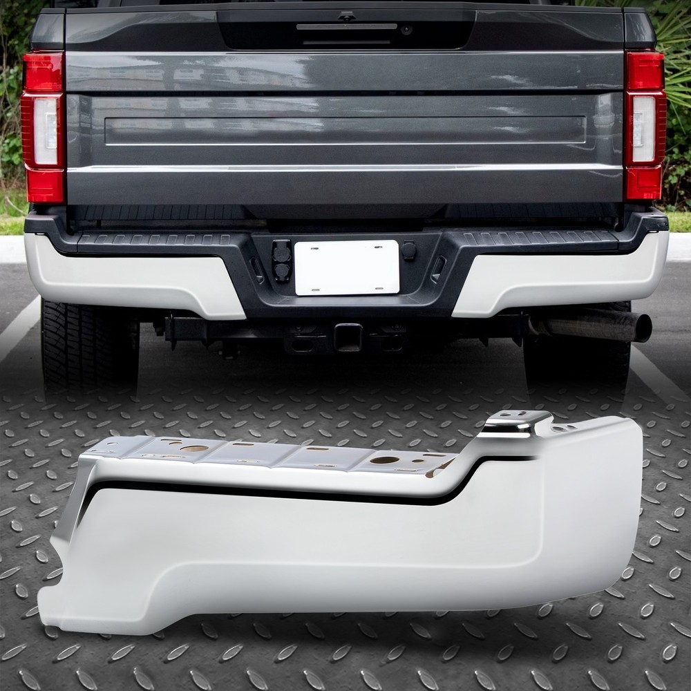 For 17-22 Ford F250 F350 F450 Super Duty Chrome Steel Rear Bumper End Caps Right