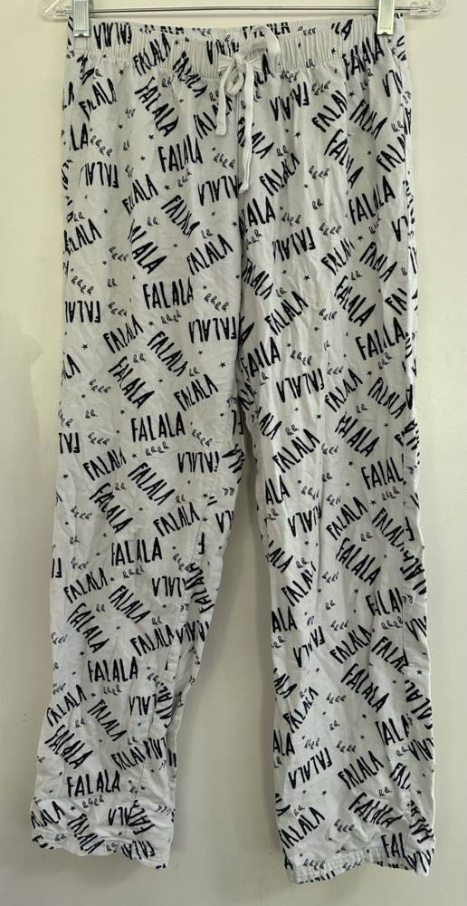 GapBody Womens Falala Holiday Flannel 100% Cotton Pull On PJ Pants Milk White XS