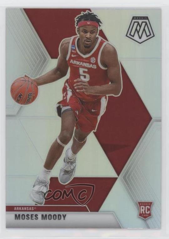 2021-22 Panini Chronicles Draft Picks Mosaic Silver Moses Moody #261 Rookie RC