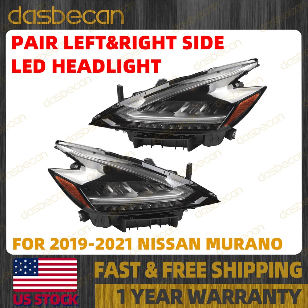 2019-2021 Nissan Murano Full LED Headlight Pair – Left & Right Side