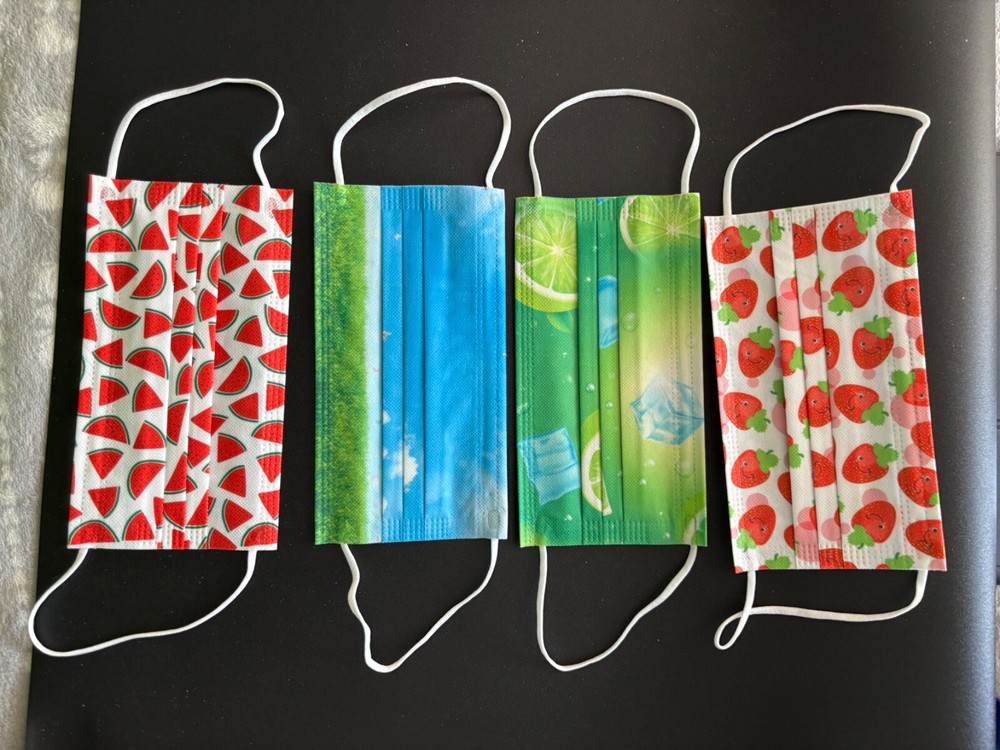 50pcs Face Mask Surgical Dental Disposable 3 Ply Mouth Cover Multiple Colors