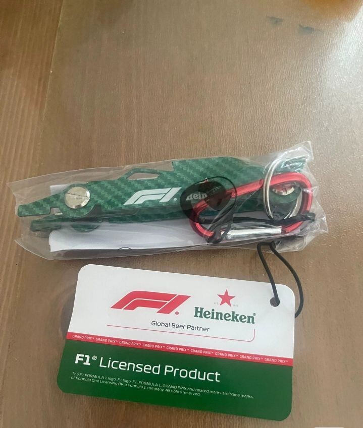 new China  Heineken BEER F1 Licensed Product key chain