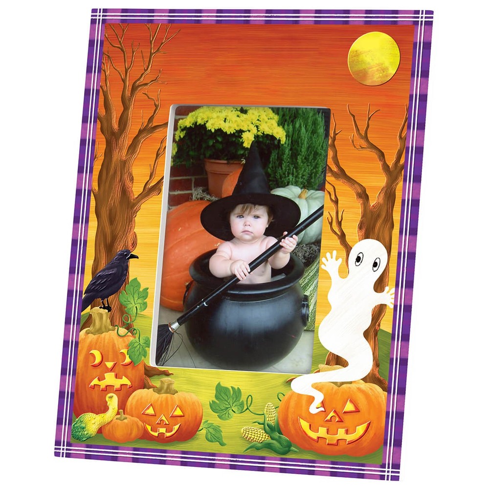 Haunted Harvest Frame, Halloween Picture Frame, Seasonal Decor