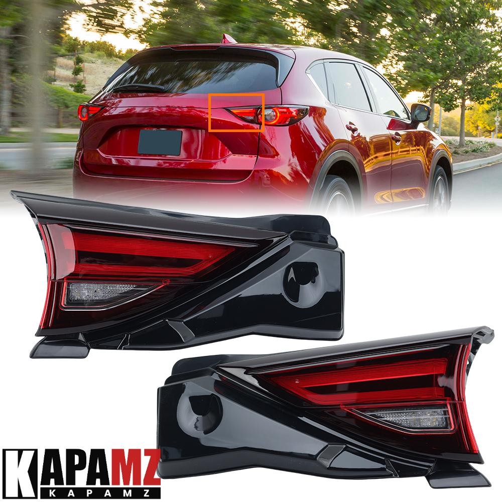 2pcs Inner Tail Lights For Mazda CX-5 CX5 2016-2021 Rear Brake Stop Lamps LH+RH