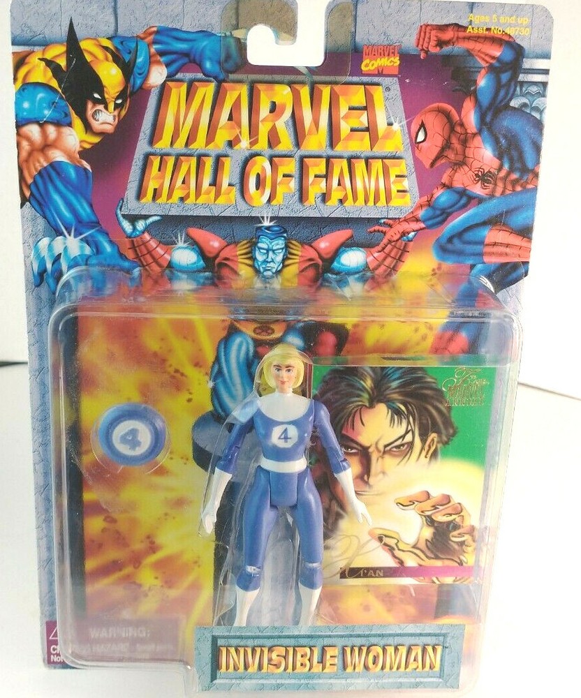 Marvel Hall of Fame Fantastic Four Invisible Woman Action Figure Toy Biz 1996