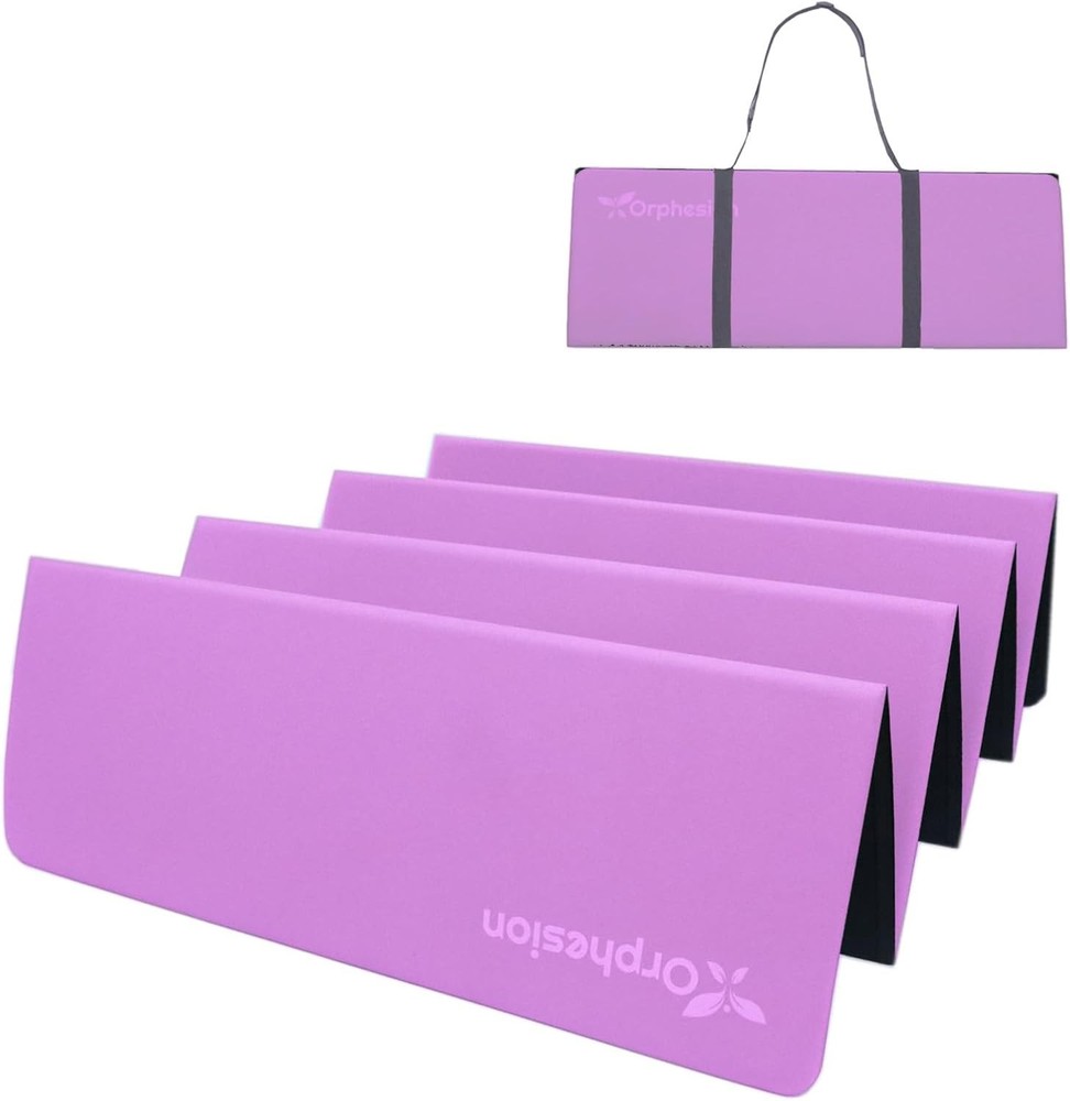 Foldable Non-Slip Yoga Mat for Travel Lightweight Packable Exercise Mat