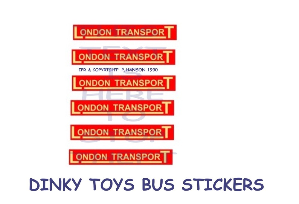Dinky Bus Sticker Collection for Creative DIY Projects