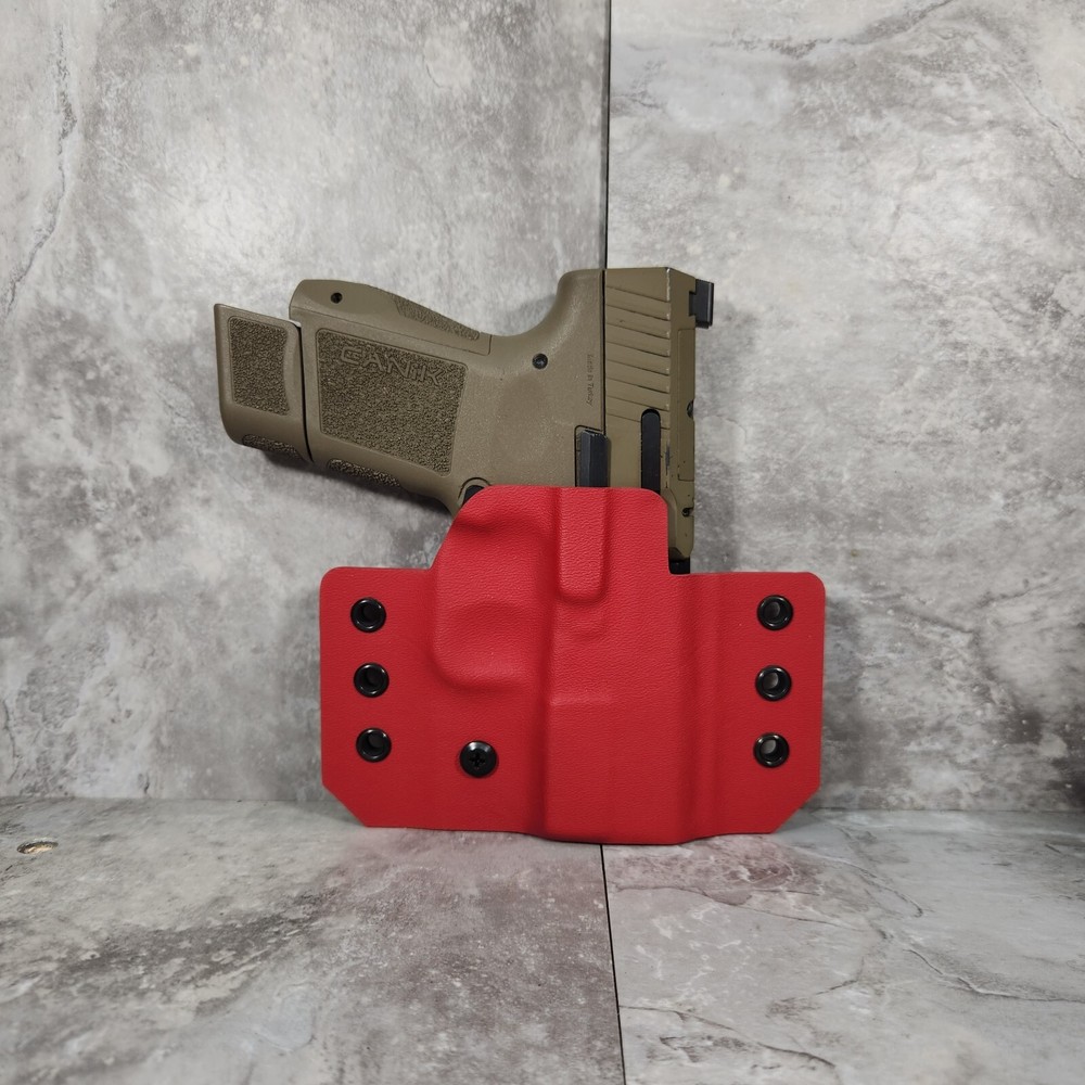 Custom EMT Red OWB Holster with MM Wings - Select Your Model