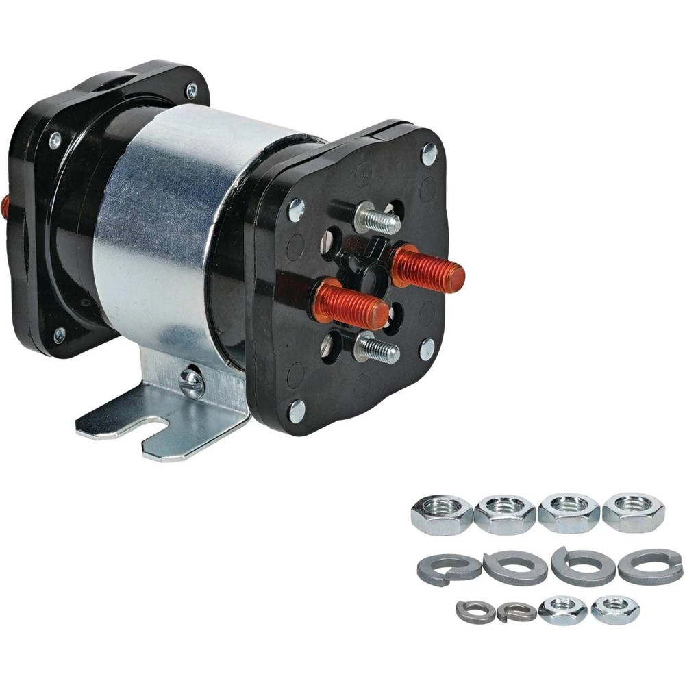 48V E-Z-GO Golf Cart 6-Terminal Heavy Duty Solenoid #586 Silver Contact