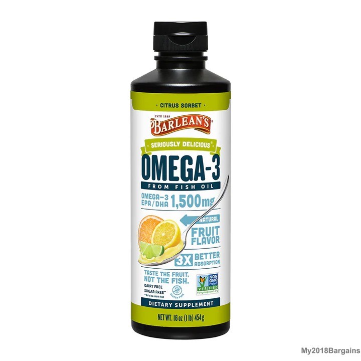 Refreshing Citrus Sorbet Omega-3 Fish Oil Supplement