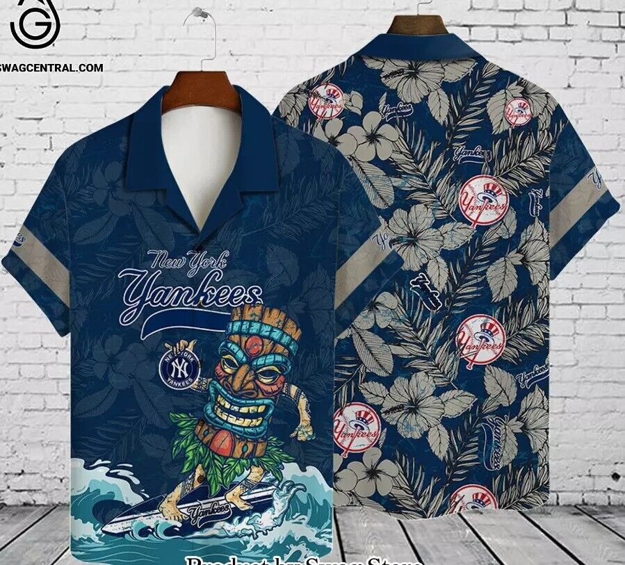 New York Yankees 3D All Over Printed Hawaiian Shirt