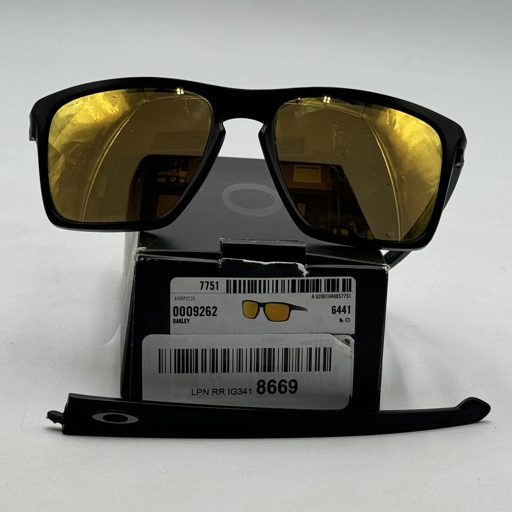 Oakley Broken For Parts Polarized Sunglasses Matte Black Bronze OO9262-08