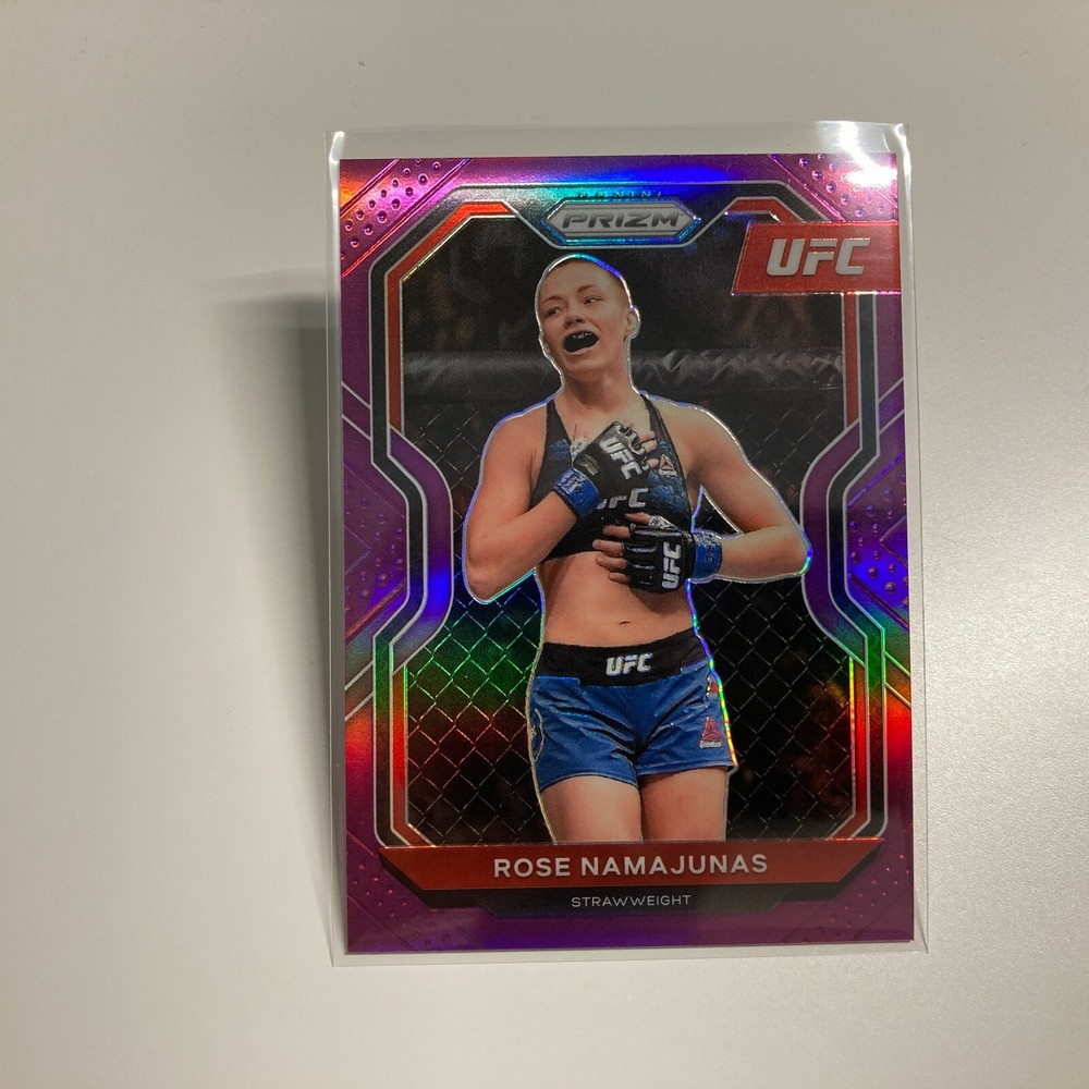 2021 Panini Prizm UFC - Rose Namajunas #31 Purple Prizm /149