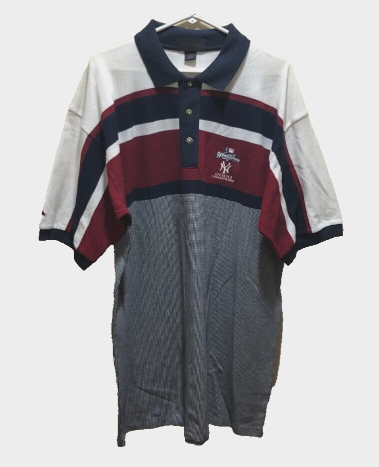 New York Yankees 2000 World Seies Champions Vintage Antigua MLB Polo Shirt XL