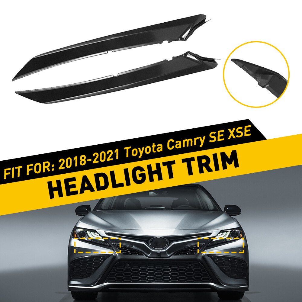 For 2018-2021 Camry Toyota SE XSE Front Bumper LH & RH Side Upper Molding Trim