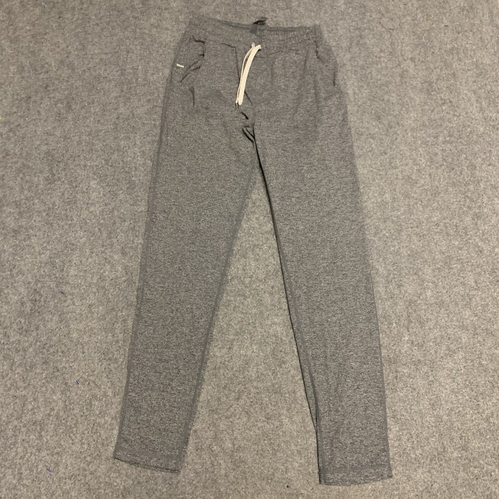 Vuori Ponto Mens Small Gray Joggers Stretch Lightweight Hipster V418