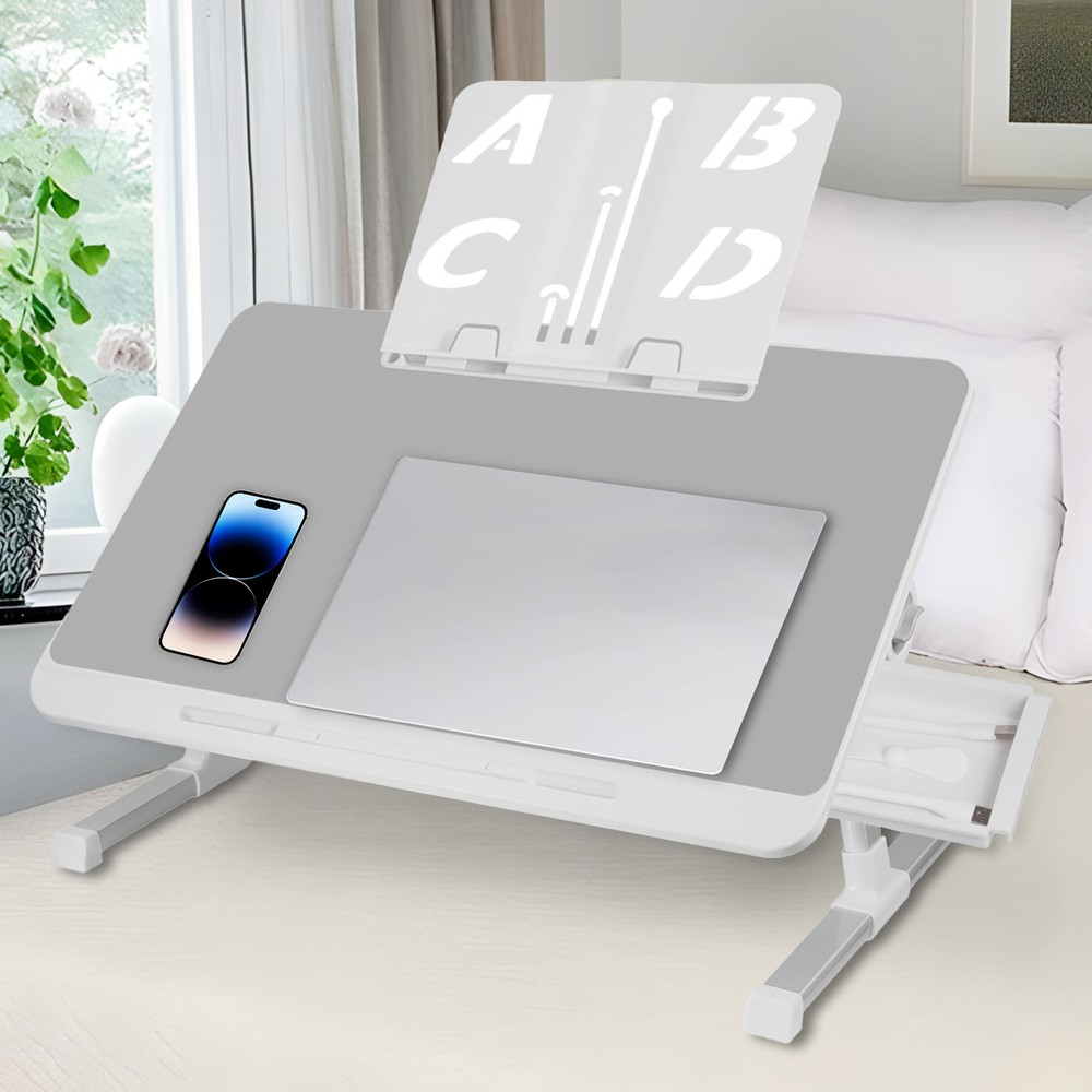 Adjustable Laptop Table Stand Lap Tray Sofa Bed Notebook Computer Foldable Desk