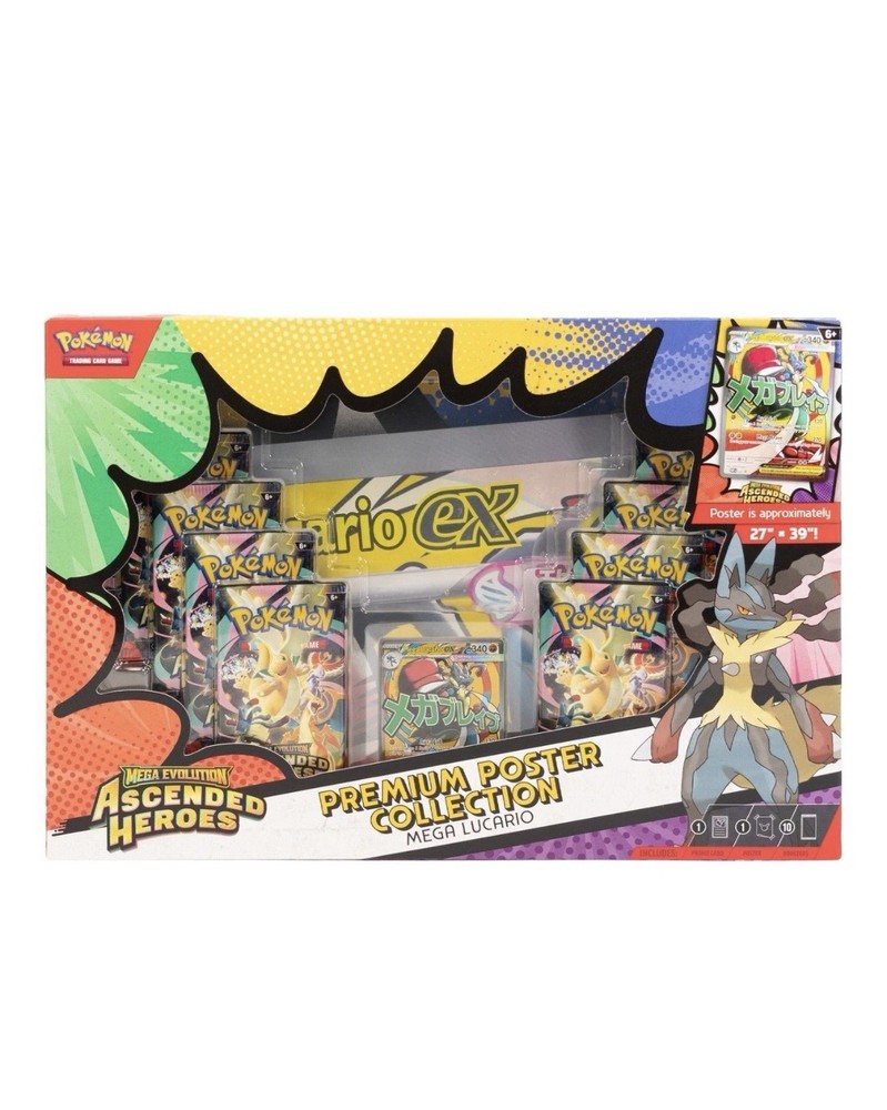 POKEMON MEGA EVOLUTION: ASCENDED HEROES PREMIUM POSTER COLLECTION BOX