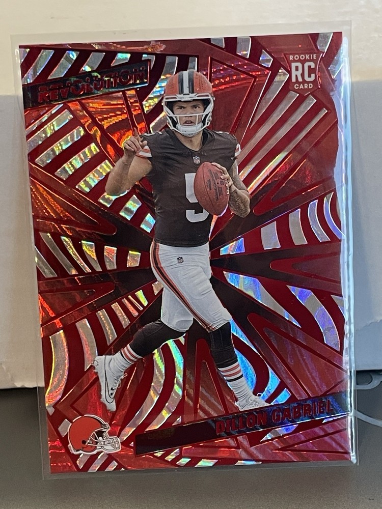 2025 Panini Revolution Football Swirl Parallel SP Dillon Gabriel Rc