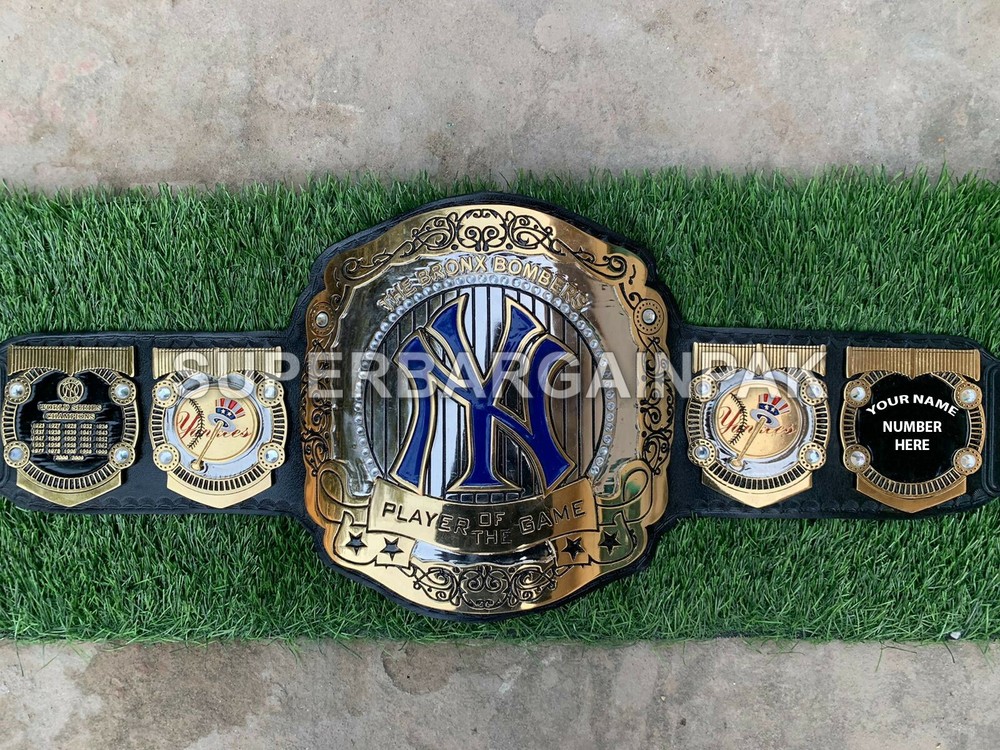 New York NY Yankees Championship Dual Plated Belt Adult Size American baseball