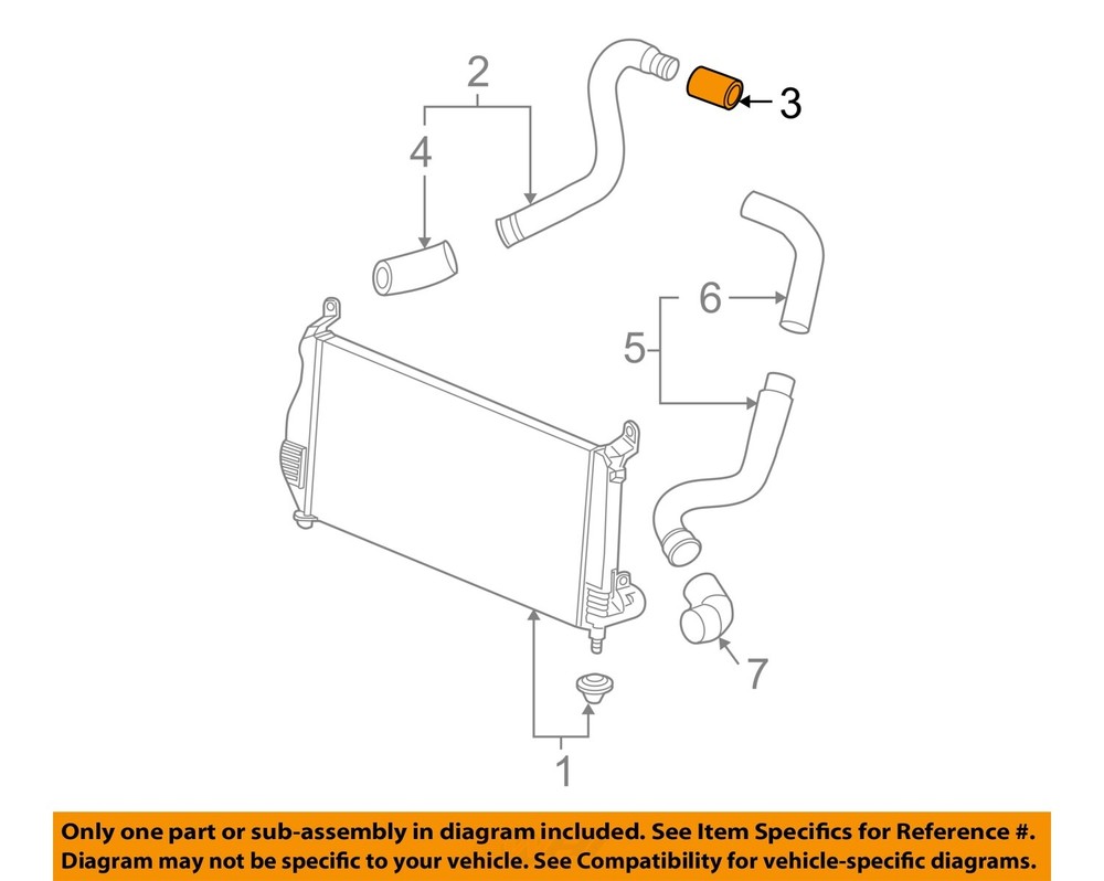 GM OEM Turbocharger Intercooler Outlet Duct Connector 15188721