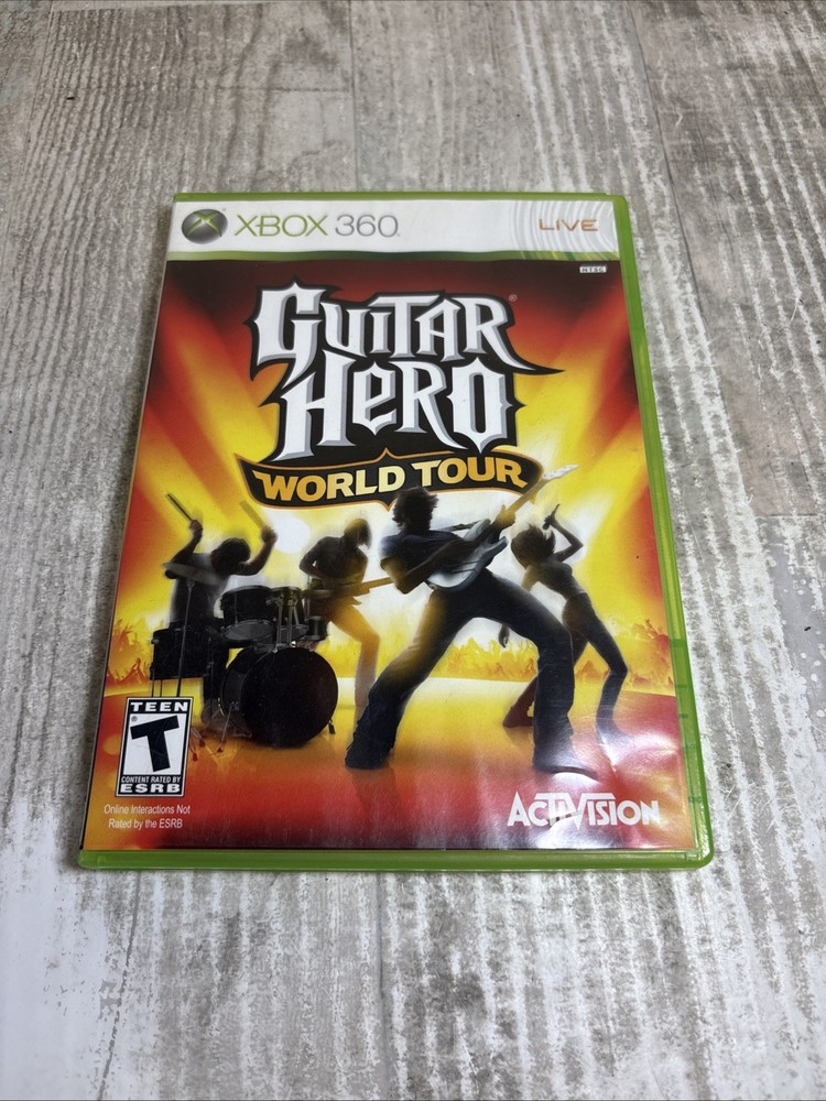 Guitar Hero World Tour - Microsoft Xbox 360 - Clean Tested Working -CIB Complete