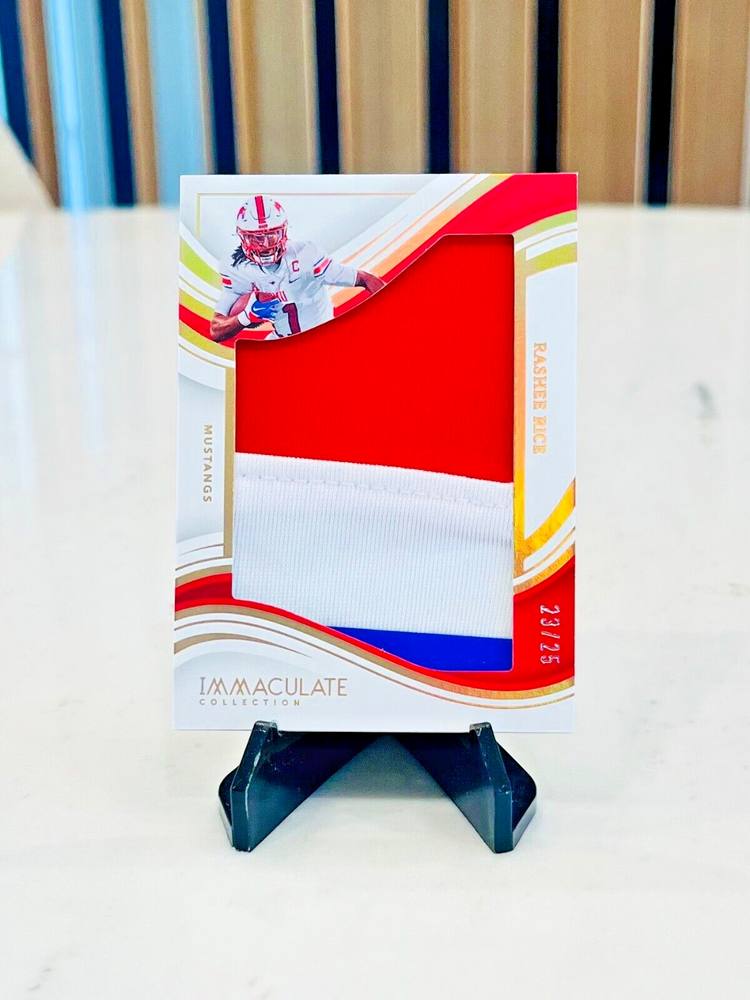 2023 Immaculate Collegiate Rashee Rice RC Gold Holo Jumbo Patch 23/25