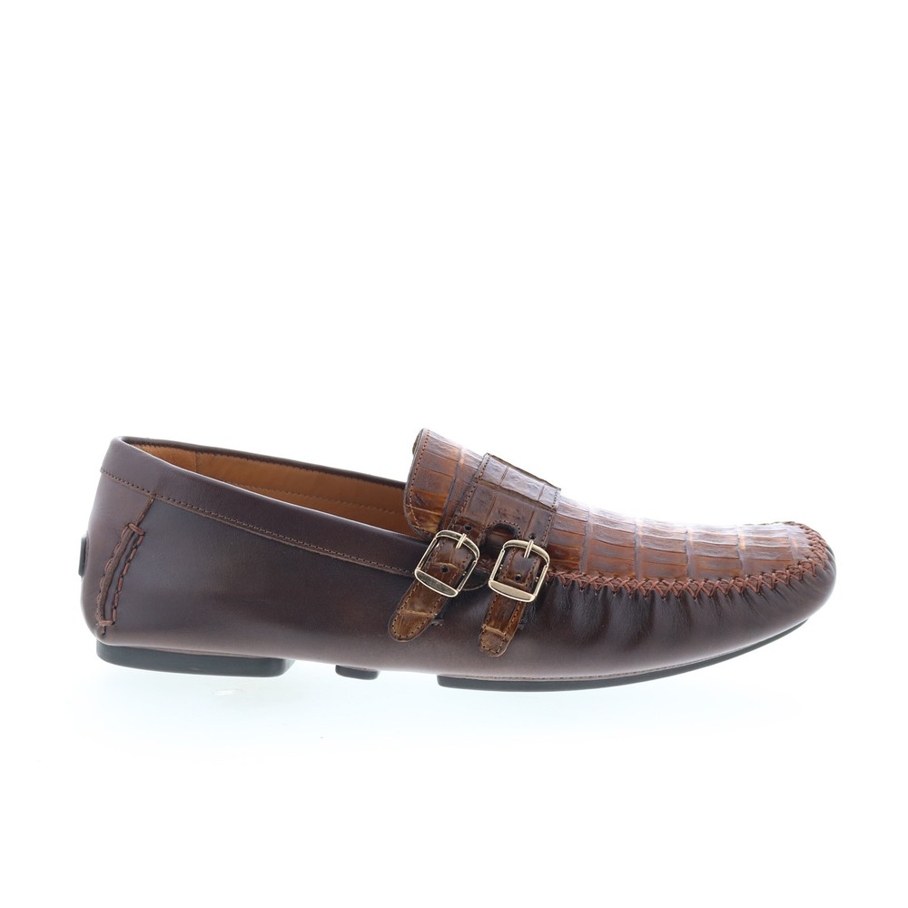 Mezlan Mez470 Mens Brown Leather Loafers & Slip Ons Casual Shoes 9