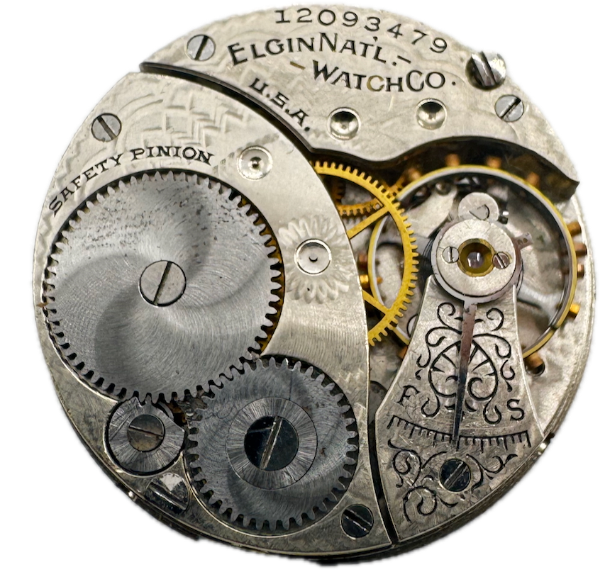 Antique 1906 Elgin 7 Jewel Mechanical Pocket Watch Movement 324 USA