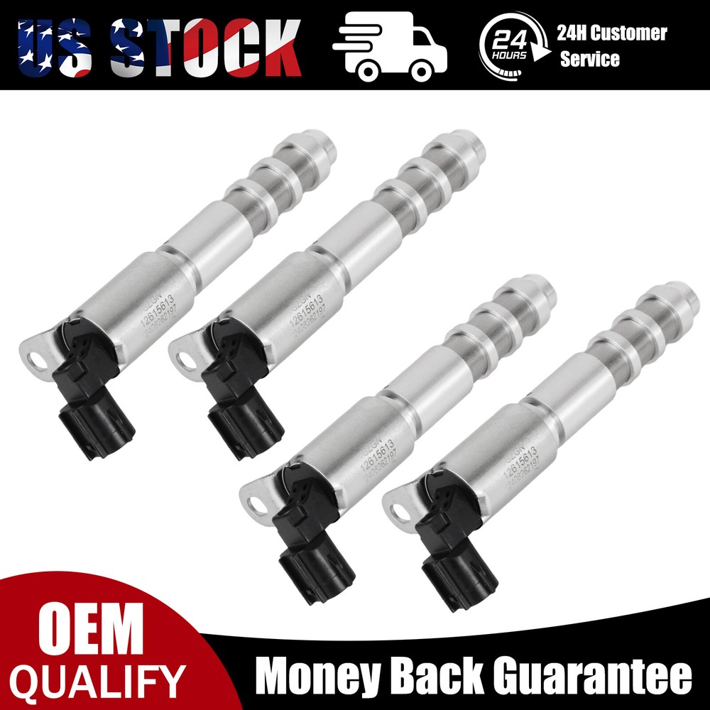 4PCS Variable Valve Timing VVT Solenoid 12626012 For Chevy Camaro Buick GMC 3.6L