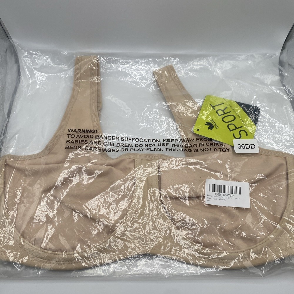 Wacoal Full Figure Underwire Sports Bra Size 36 sand mislabeled See description