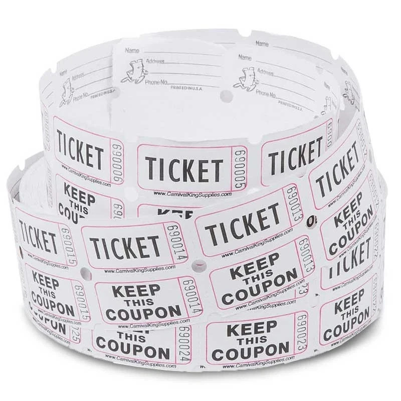 Bingo Pro Double Roll Coupon Raffle Tickets 2000 Ct - Jumbo-image