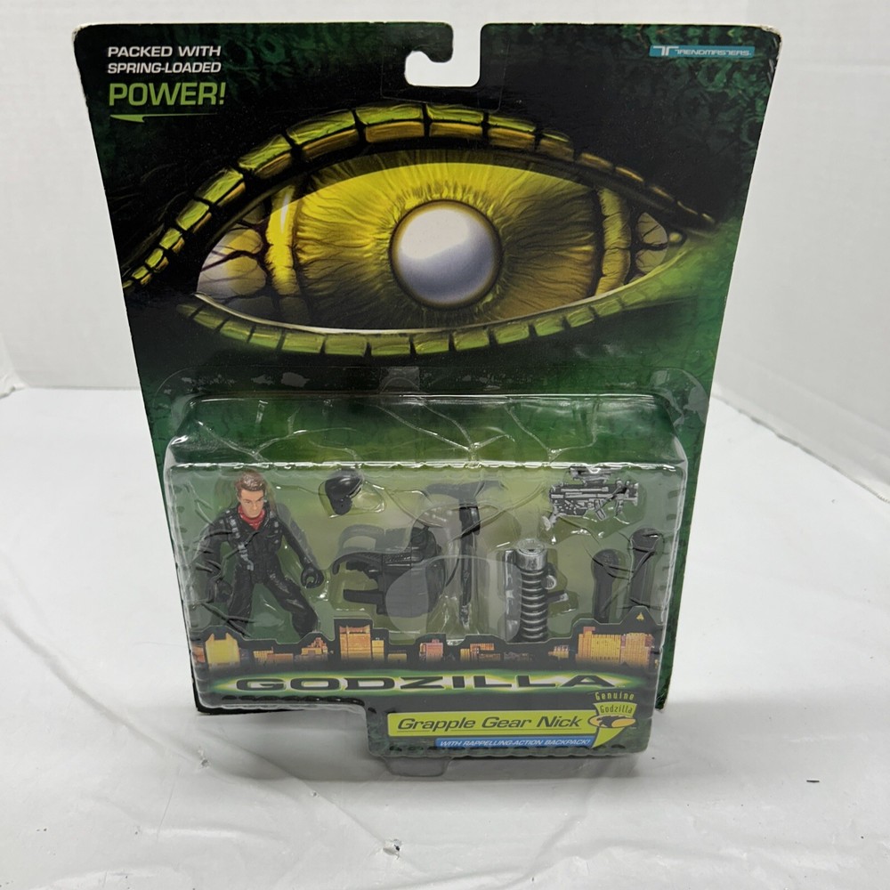 1998 Godzilla  Action Figure Grapple Gear Nick. NEW.  B9
