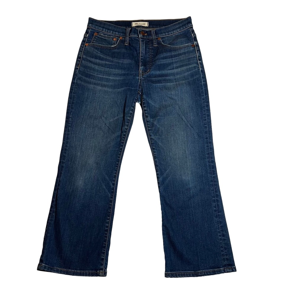 Madewell Petite Cali Demi-Boot Jeans Lockwood Wash 27P Flawed